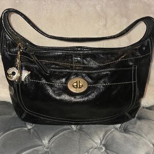 Coach Vintage Ergo Patent Leather Large Hobo Bag